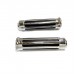 Ручки керма 25 мм металеві "Череп" з гумовими вставками, хромовані (к-т 2 штуки)