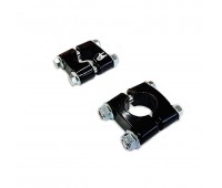 Крепление руля 22 мм, черное глянцевое (к-т 2 штуки) Крепление руля 22 мм, черное глянцевое (к-т 2 штуки)