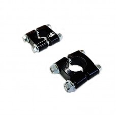 Крепление руля 22 мм, черное глянцевое (к-т 2 штуки)