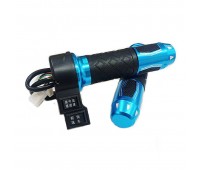 Ручка акселератора для електротранспорту 24V/36V/48V/64V/72V/84V (3 швидкості + вперед-назад), чорно-синя (к-т 2 штуки)