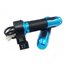 Ручка акселератора для електротранспорту 24V/36V/48V/64V/72V/84V (3 швидкості + вперед-назад), чорно-синя (к-т 2 штуки)
