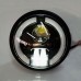 LED фара з поворотами і габаритом  6,5 дюймів металева, чорна (165 мм)