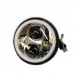 Фара светодиодная c габаритом 5,75 дюйма круглая, черная (145 мм)