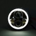 Фара светодиодная c габаритом 5,75 дюйма круглая, черная (145 мм)