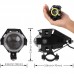 LED фары U7 mini с ангельским глазом черные (белый ангельский глаз, к-т 2 штуки)