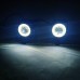 LED фары U7 mini с ангельским глазом черные (белый ангельский глаз, к-т 2 штуки)