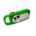 Світлодіодний ліхтарик із двома джерелами світла (на батарейках), зелений