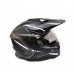 Шлем мотард BLD (819-7) чёрный с белым матовый, размер М