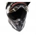 Шлем мотард BLD (819-7) чёрный с белым матовый, размер М