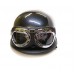 Мотокаска немецкая карбон с очками MoтоTech, размер M