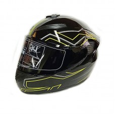 Мотошолом інтеграл QKE 111-29 чорний (тоноване скло), розмір M