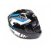 Шлем интеграл QKE-111 черно-синий (тонированное стекло), размер L