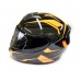 Шлем интеграл QKE 111 черно-оранжевый (тонированное стекло), размер L