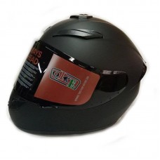 Шлем интеграл QKE 111 черный матовый, тонированное стекло, размер М