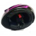 Шлем интеграл QKE-111 черно-малиновый, тонированное стекло, размер L