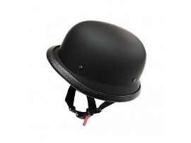 Каска німецька чорна матова DOT 108, розмір 2XL