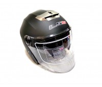 Открытый шлем LSG-858 с очками, черный матовый, размер S-M