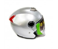 Открытый шлем LSG-858 с очками, серебро, размер S-M