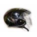 Шлем без челюсти с козырьком черный, размер  XS