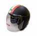Шлем без челюсти чёрный матовый 868А (Италия 45), размер L