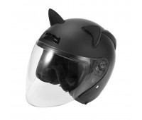 Кошачьи ушки на шлем, черные (к-т 2 штуки)