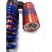 Газовые амортизаторы сайлентблок-вилка 300 mm синие (к-т 2 штуки)