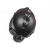 Каска "Череп" двухсторонняя черная, матовая (со съемным козырьком), размер L