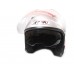 Шлем для скутера с очками OF-512 серебро, размер M