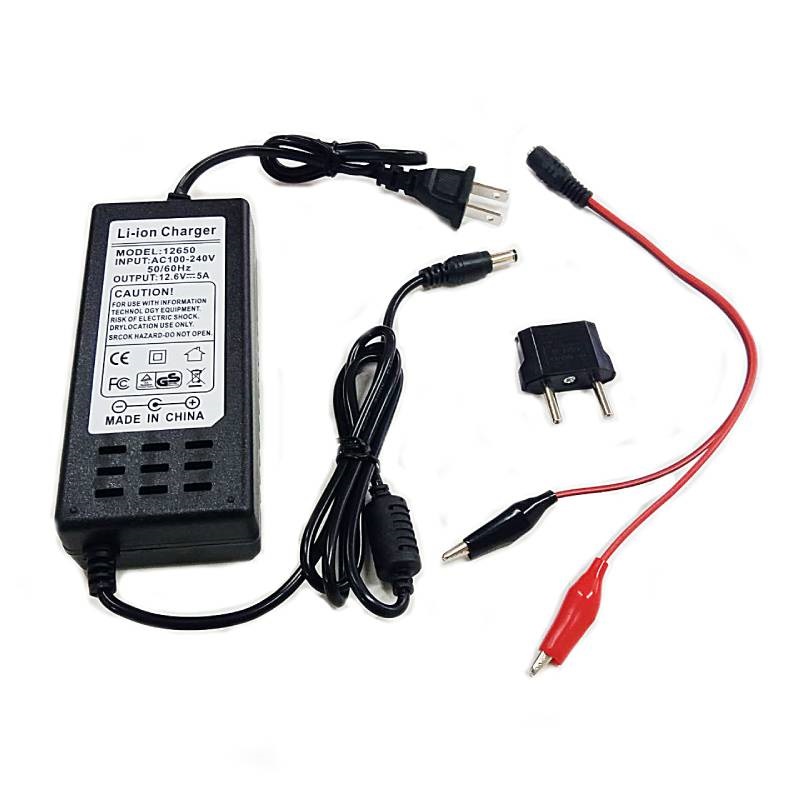 Зарядное устройство для Li-ion аккумулятора 3S, 12.6v 5A (щупы крокодилы)