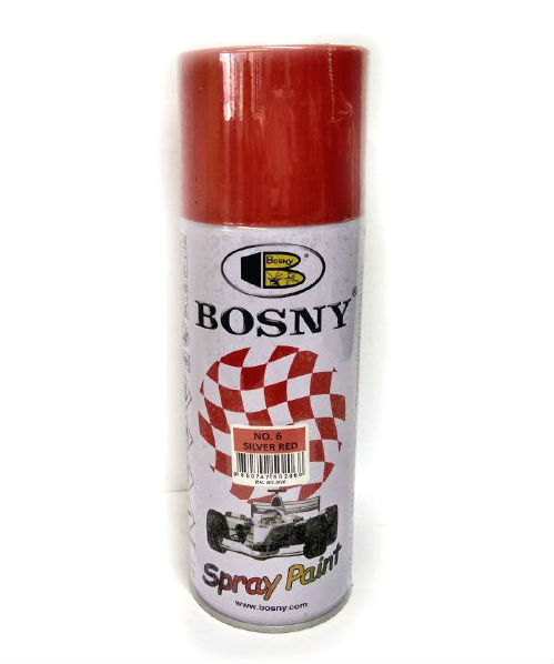 Фарба для мотоцикла, скутера "BOSNY ЧЕРВОНИЙ" (№6), аерозоль 400ml