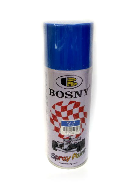 Фарба для мотоцикла, скутера "BOSNY" СИНІЙ "(№21), аерозоль 400ml