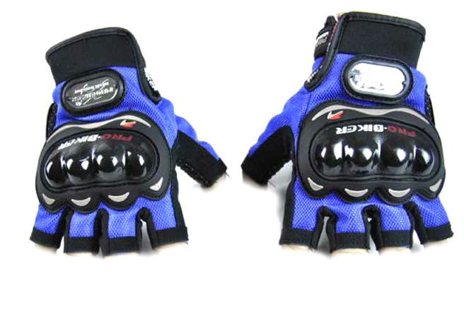 Мотоперчатки Pro-Biker без пальцев синие, размер L (MCS-04)