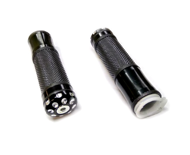 Ручки руля на скутер алюминиевые с внутренностью газа, черные