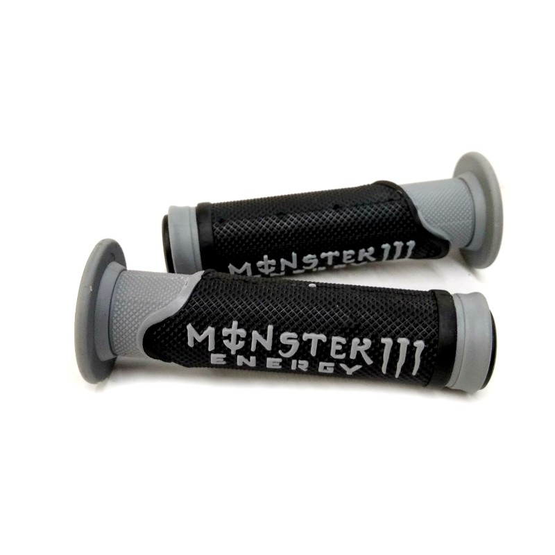 Ручки руля Moнстр 001 серые, резиновые (на руль 22 мм)