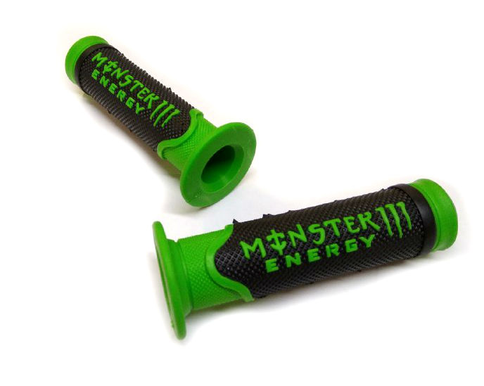 Ручки на мотоцикл Монстр зеленого кольору, модель 001
