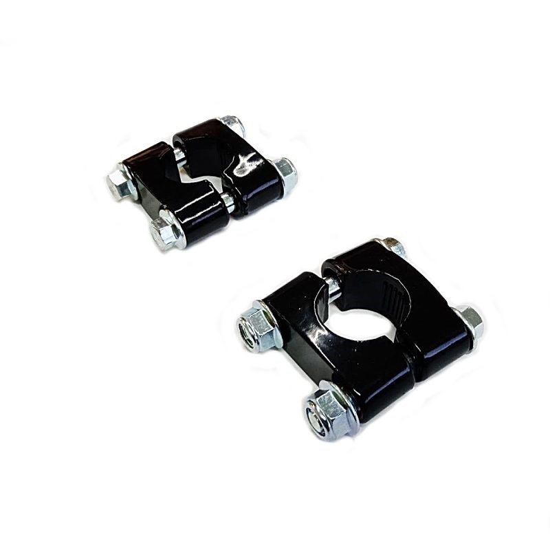 Крепление руля 22 мм, черное глянцевое (к-т 2 штуки)