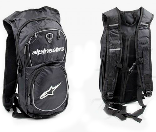 Моторюкзак с гидратором Alpinestars, черно-белый