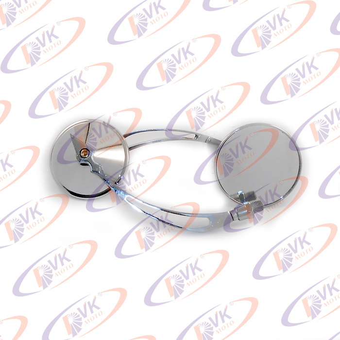 Дзеркала на скутер 8 мм хром стріла, круглі ZX-2484