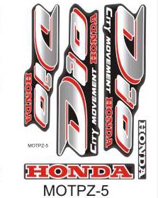 Наклейка-зеркалка Honda Dio City Movement (мотрz-5)