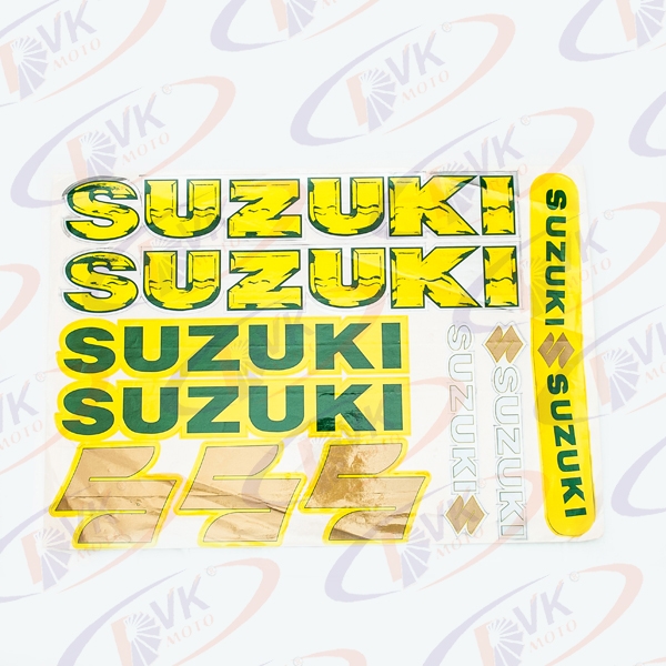 Наклейки на скутер SUZUKI білий фон