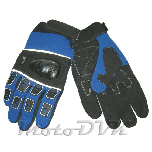 Мотоперчатки (с защитой пальцев) Armode MG-003 синие