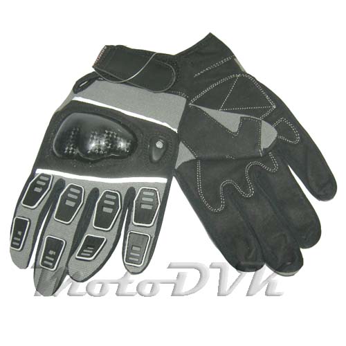 Мотоперчатки (с защитой пальцев) Armode MG-003 серые