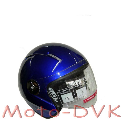 Мотошлем DVKmoto QL-K51  abs синий  без челюсти